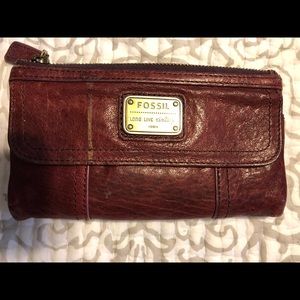 Fossil Maroon Wallet